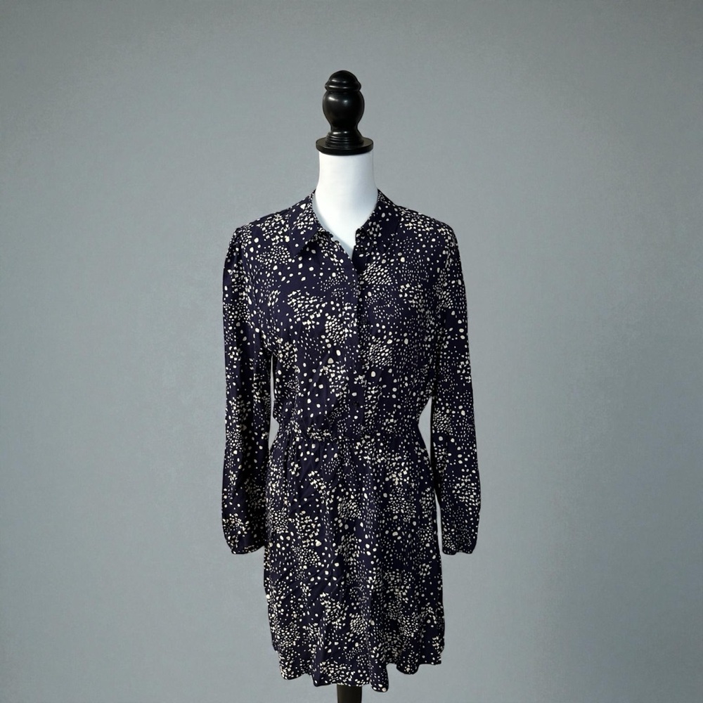 Primark Dark Blue Dress with White Dots